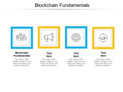 Blockchain fundamentals ppt powerpoint presentation infographic template deck cpb