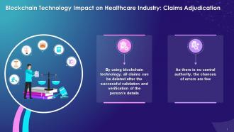 Blockchain Impact On Healthcare Industry With Claims Adjudication Training Ppt