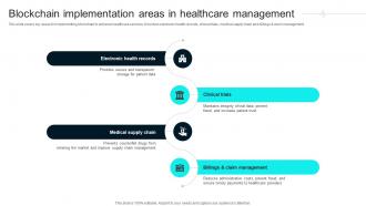 Blockchain Implementation Areas In Healthcare Technology Stack To Improve Medical DT SS V