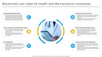 Blockchain In Healthcare Insurance Powerpoint PPT Template Bundles BCT MM Designed Best