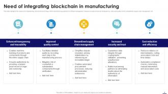 Blockchain In Manufacturing A Complete Guide BCT CD Content Ready Visual
