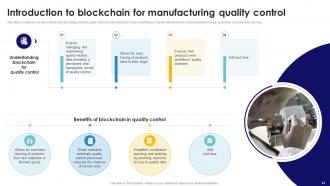 Blockchain In Manufacturing A Complete Guide BCT CD Attractive Visual