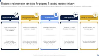 Blockchain In Property And Casualty Insurance Powerpoint PPT Template Bundles BCT MM Unique Template
