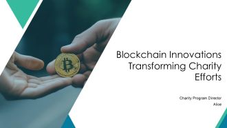 Blockchain Innovations Transforming Charity Efforts PPT Graphics AT