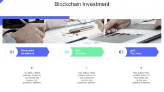 Blockchain Investment In Powerpoint And Google Slides Cpb