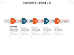 Blockchain linked list ppt powerpoint presentation ideas format ideas cpb