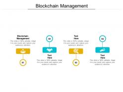 Blockchain management ppt powerpoint presentation show microsoft cpb