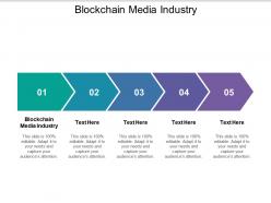 Blockchain media industry ppt powerpoint presentation outline show cpb