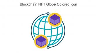 Blockchain NFT Globe Colored Icon In Powerpoint Pptx Png And Editable Eps Format
