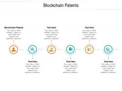 Blockchain patents ppt powerpoint presentation ideas rules cpb
