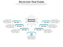 Blockchain real estate ppt powerpoint presentation portfolio design cpb