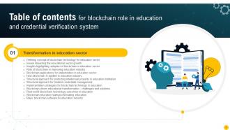 Blockchain Role In Education And Credential Verification System BCT CD Good Visual