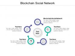 Blockchain social network ppt powerpoint presentation model professional cpb