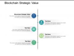 Blockchain strategic value ppt powerpoint presentation icon show cpb