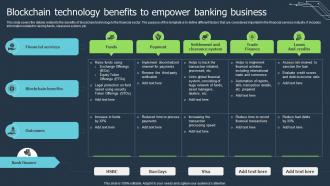 Blockchain Technology Benefits To Empower Banking Business