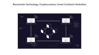 Blockchain Technology Cryptocurrency Smart Contracts Illustration