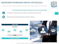 Blockchain technology for kyc utilities customers ppt powerpoint presentation professional