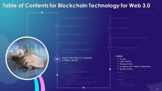 Blockchain Technology for Web 3 0 Training Ppt