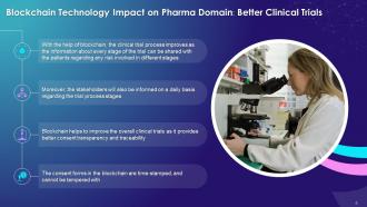 Blockchain Technology Impact On Pharmaceutical Industry Training Ppt