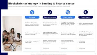 Blockchain Technology In Banking Blockchain Applications In Different Sectors