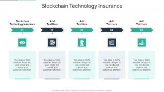 Blockchain Technology Insurance In Powerpoint And Google Slides Cpb