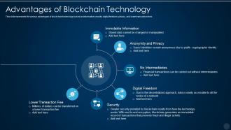 Blockchain technology it advantages of blockchain technology