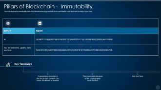 Blockchain technology it pillars of blockchain immutability
