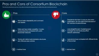 Blockchain technology it pros and cons of consortium blockchain