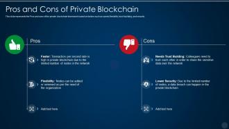 Blockchain technology it pros and cons of private blockchain