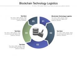 Blockchain technology logistics ppt powerpoint presentation inspiration cpb