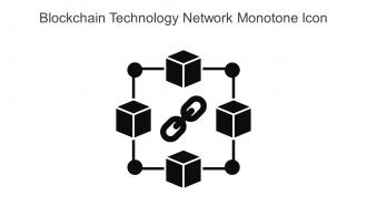 Blockchain Technology Network Monotone Icon In Powerpoint Pptx Png And Editable Eps Format
