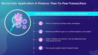 Blockchain Technology Role In Peer To Peer Lending Training Ppt