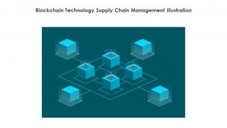 Blockchain Technology Supply Chain Management Illustration