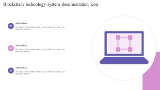 Blockchain Technology System Documentation Icon