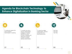 Blockchain technology to enhance digitalization in banking sector powerpoint presentation slides