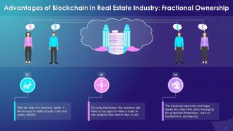 Blockchain Technology Use Cases In Real Estate Industry Training Ppt
