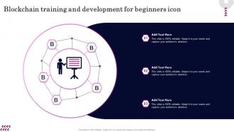 Blockchain Training And Development For Beginners Icon