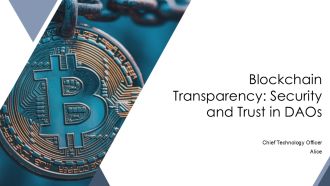 Blockchain Transparency Security And Trust In Daos PPT Example AT