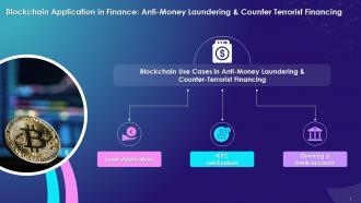 Blockchain Use Cases In Anti Money Laundering And Counter Terrorist Funding Training Ppt