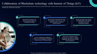 Blockchain Use Cases It Collaboration Of Blockchain Technology With Internet Of Things Iot