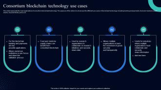 Blockchain Use Cases It Consortium Blockchain Technology Use Cases
