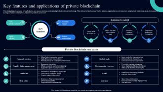 Blockchain Use Cases It Key Features And Applications Of Private Blockchain