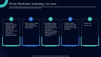 Blockchain Use Cases It Private Blockchain Technology Use Cases