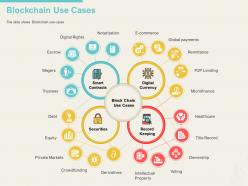 Blockchain use cases record ppt powerpoint presentation summary show