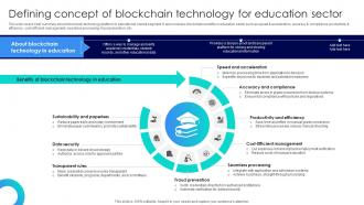 Blockchains Impact On Education Enhancing Defining Concept Of Blockchain Technology BCT SS V