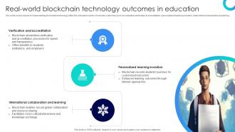 Blockchains Impact On Education Enhancing Real World Blockchain Technology Outcomes In Education BCT SS V