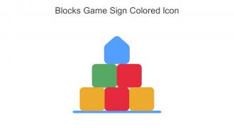 Blocks Game Sign Colored Icon In Powerpoint Pptx Png And Editable Eps Format