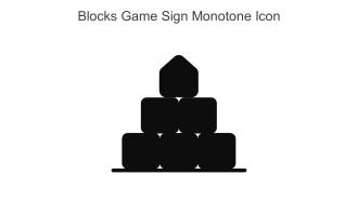 Blocks Game Sign Monotone Icon In Powerpoint Pptx Png And Editable Eps Format