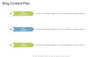 Blog Content Plan In Powerpoint And Google Slides Cpb