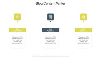 Blog Content Writer In Powerpoint And Google Slides Cpb